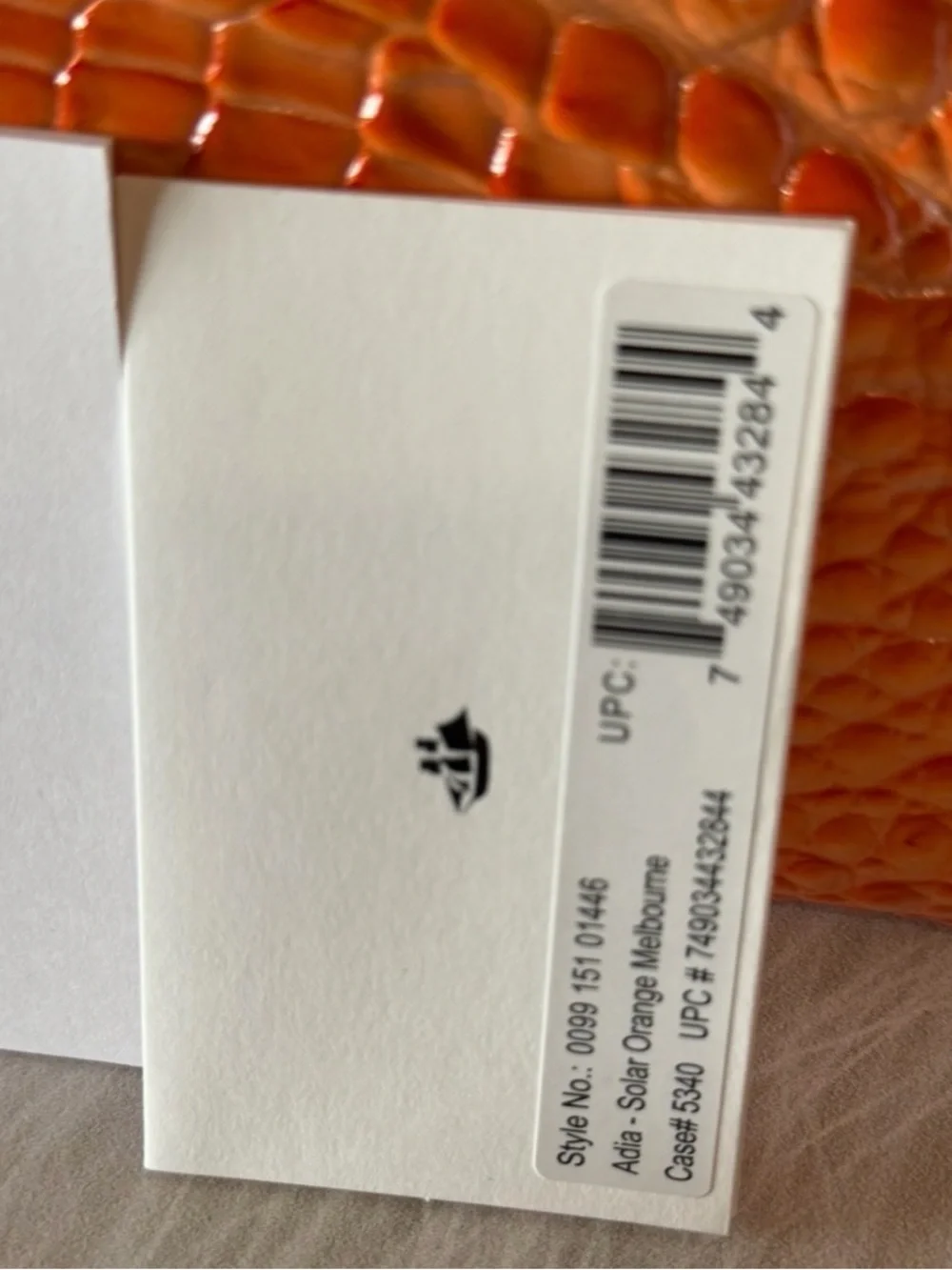 Price firm! Brahmin Adia Sola Orange Wristlet Clutch Wallet NWT SIMILAR TO DAISY